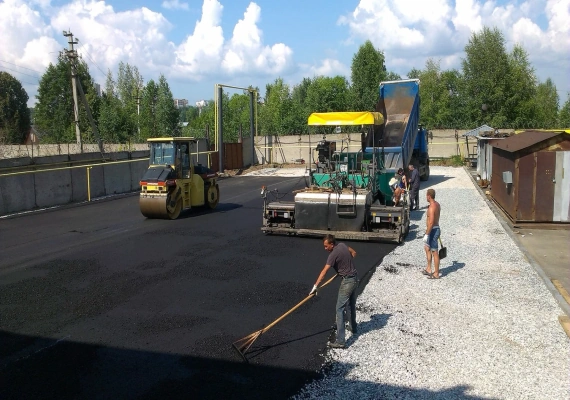 Устройство автодорог в Новинках и Ленинском районе